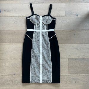 Rebecca Minkoff Black and White Dress Size 8